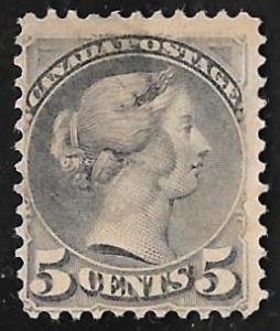 Canada #37 3 cents 1888 Victoria, Gray Stamp used AVG