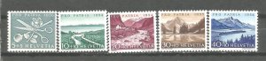 Switzerland  Sc #  B 252-256 , MNH   (A)
