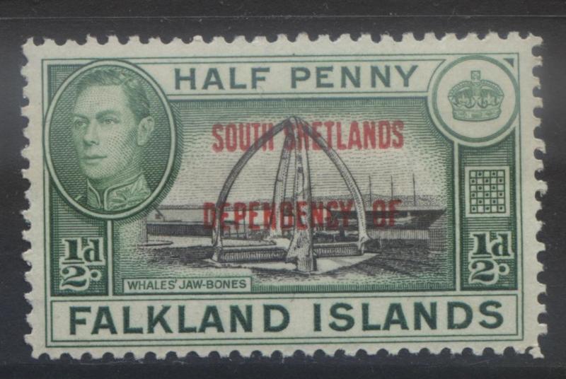 Falkland Is Dep- Scott 5L1- Overprint Definitive-1944- MNH - Single 1/2d Stamp1