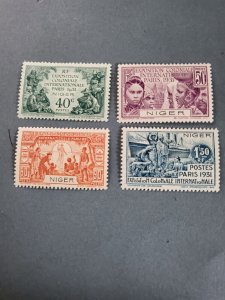 Stamps Niger Scott #73-6 hinged