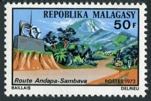 Malagasy 471,MNH.Michel 657. Opening Andapa-Sambava Road,1972.Monument.