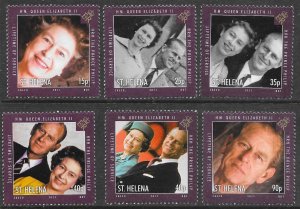 ST.HELENA SG1148/53 2011 LIFETIME OF SERVICE SET MNH