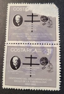 CR - SW#1187 - U-VF VPair - 3c - 1982 - Airmail - Dr Robert Koch and Cross of Lo