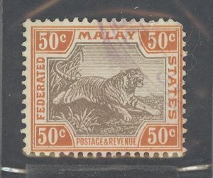 Malaya #25b Used Single