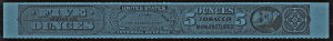 TG 1112a Series 125 5 Ounce Tobacco Strip Taxpaid Revenue Stamp (1955) NGAI/NH