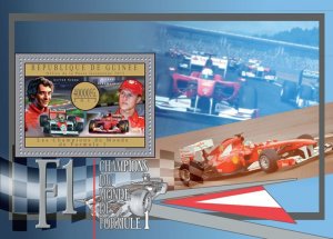 GUINEA - 2012 - Formula 1 Champions #1 - Perf Souv Sheet - Mint Never Hinged