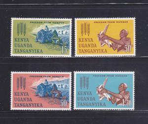 Kenya, Uganda, Tanzania 136-137 Set MNH Freedom From Hunger