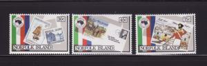Norfolk Island 344-346 Set MNH Stamps on Stamps