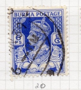 Burma 1938 GVI Issue Fine Used 6p. NW-203305