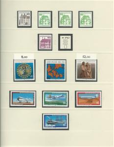 1961-1985 Berlin Red Hingless Stamp Album With Unused Never Hinged Stamps