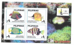 Philippines 1996 Fish Marine Life Sheet Sc 2412e MNH C10