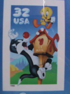 ​UNITED STATES-1998- SC#3205 ERROR SHEERT-SYLVESTER & TWEETY- NO DIE CUT-VF