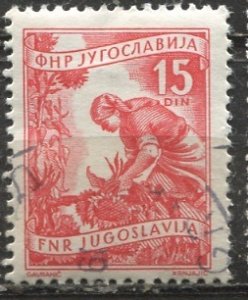 Yugoslavia; 1952; Sc. # 347; Used CTO Single Stamp