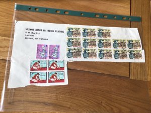 Vietnam Council on Foreign Relations Saigon part Stamps cover  Ref 56029