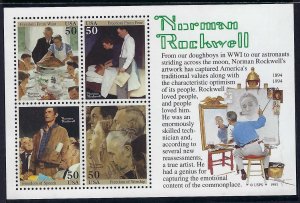 U.S. 2840 MNH NORMAN ROCKWELL SS [D5]