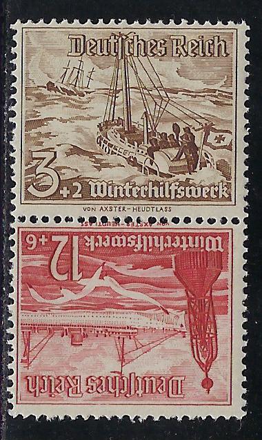 Germany Scott # B107, B112, mint nh, tete beche, SK31