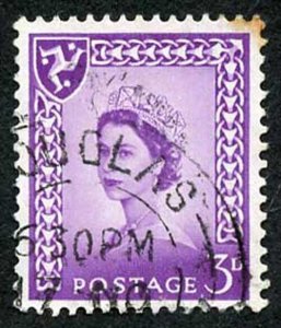 IOM SG2a 3d Deep Lilac on Chalky Paper Fine used cat from 6.50 pounds