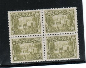 Newfoundland #100 Extra Fine Never Hinged Block