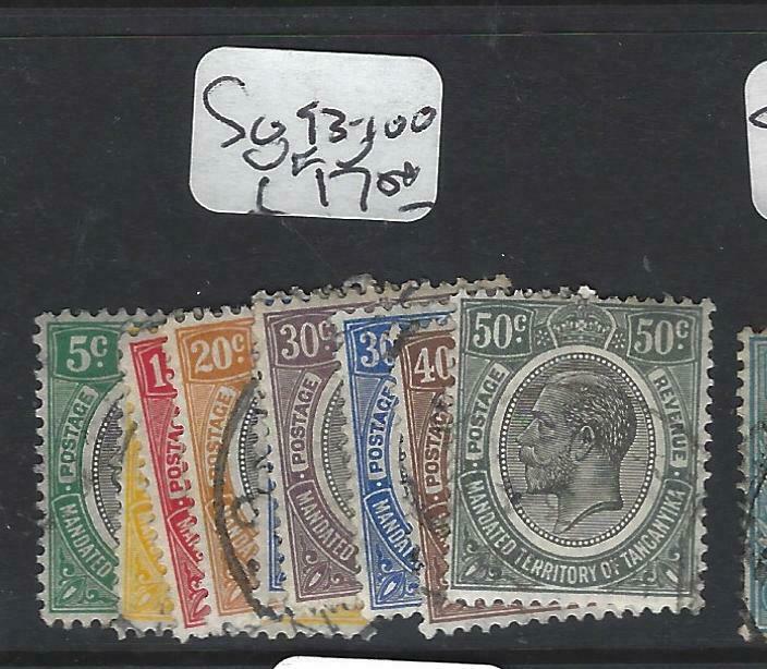 TANGANYIKA  (PP3005B)  KGV  SET TO 50C  SG 93-100   VFU