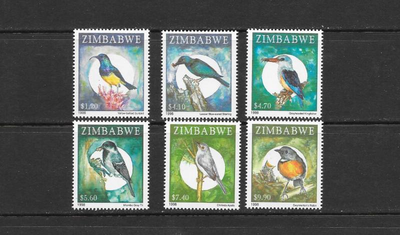 BIRDS - ZIMBABWE #806-811