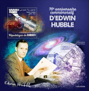 DJIBUTI - 2023 - Edwin Hubble - Perf Souv Sheet - Mint Never Hinged