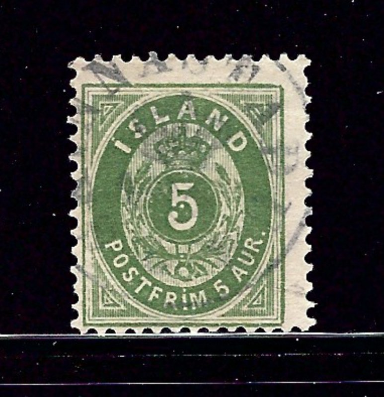 Iceland 24 Used 1896 issue