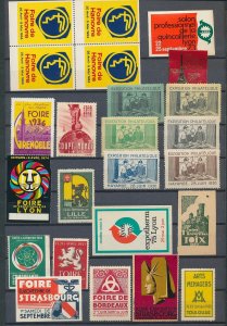 France Lille Annecy Maritime Expo Old Poster Labels(Appx 100+)W2244