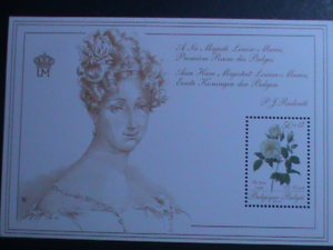 BELGIUM-1988 SC#B1071 FAMOUS PAINTING-ROSE FOR THE QUEEN-. MNH S/S VF
