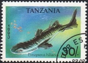 Tanzania 1137 - Cto - 30sh Caribbean Lanternfish Shark (1993)