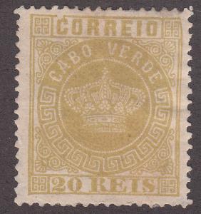 Cape Verde 3 Unused 1877 Crown of Portugal