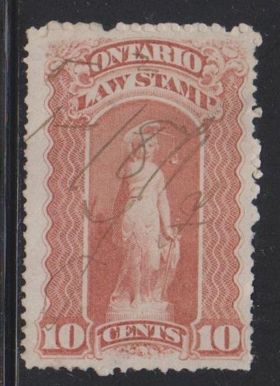 Canada, Revenue,  10c Ontario Law Stamp (OL 47) USED