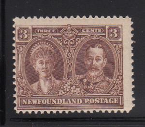 Newfoundland 1928 MH Scott #147 3c King George V, Queen Mary