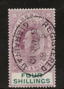 Gibraltar #61 Extra Fine Used With Ideal Gibraltar March 3 1910 Cancel