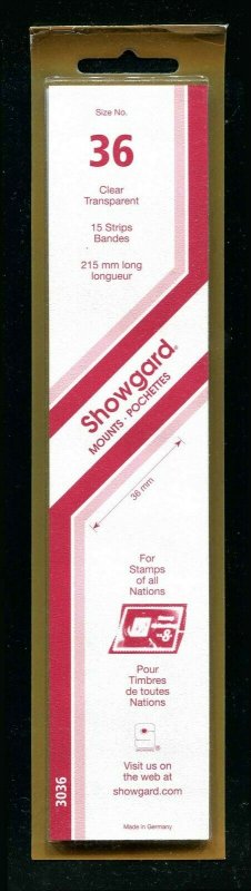 CLEAR Showgard Strip Mounts Size 39 = 39mm Fresh New Stock Unopened CLEAR