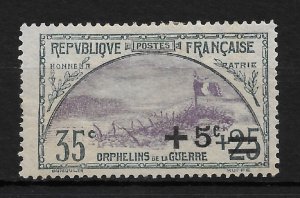 France 1922, Surcharged, Scott # B16,VF Used No Gum (RMD-8)