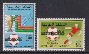 Morocco 618-619 Soccer MNH VF