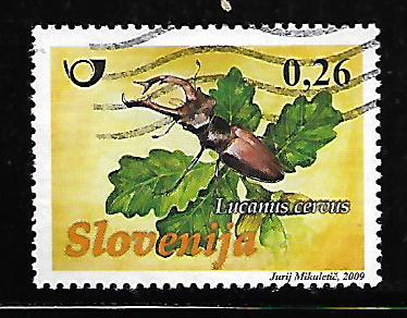 SLOVENIA 808 USED BEETLES ISSUES 2009