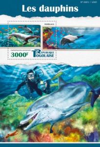 TOGO 2015 SHEET DOLPHINS MARINE LIFE tg15505b