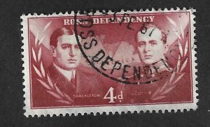 NEW ZEALAND - Ross Dependency #L2 Used 4p Shakelton & Scott Stamp 2019 CV $1.25