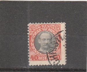 Danish West Indies  Scott#  49  Used  (1908 King Frederik VIII)