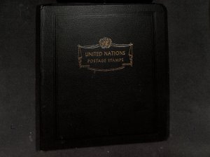 United Nations Stamp Collection in White Ace Album, Mint NH, 1983-1989 Used