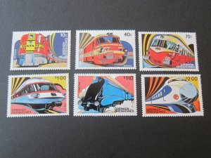 Grenada 1982 Sc 509-14 Train set MNH
