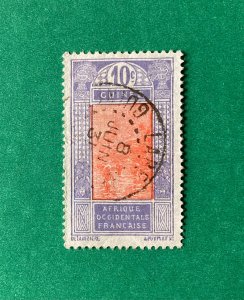 FRENCH GUINEA Scott 70 with faint Labe cancel (See description)