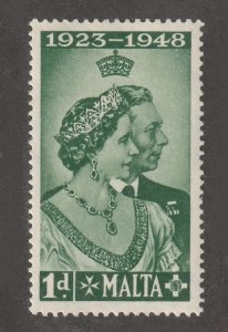 Malta, stamp, scott#223, mint, hinged, 1d, green