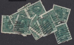 Canada #104viii Used Admiral Lot of 14