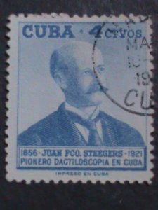 ​CUBA FOUR FAMOUS PERSONS VERY OLD USED CUBA-STAMP-VF WE SHIP TO WORLD WIDE