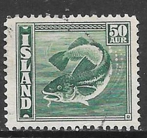 Iceland 227: 50a Cod, used, F-VF