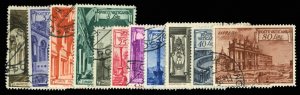 Vatican City #122/131, E11-12 (Sass. 122/131,E11-12) Cat€80, 1949 Basilicas...