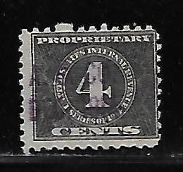 United States RB58 4c Numeral Proprietary single Used 