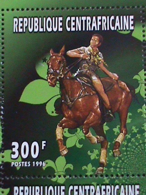 ​CENTRAL AFRICA-1996-SC#1147-  WORLD BOY SCOUTS MNH SHEET  VERY FINE